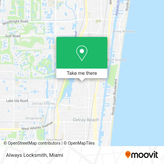 Always Locksmith map