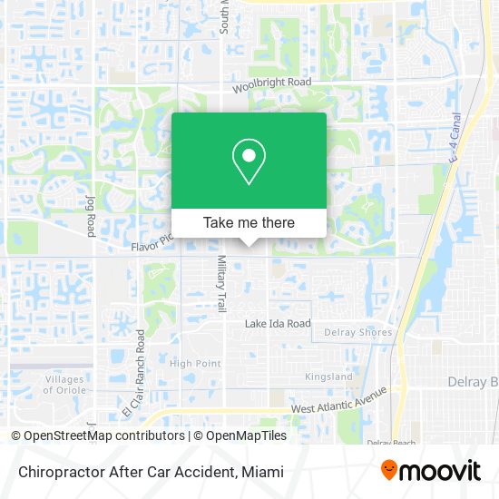 Chiropractor After Car Accident map