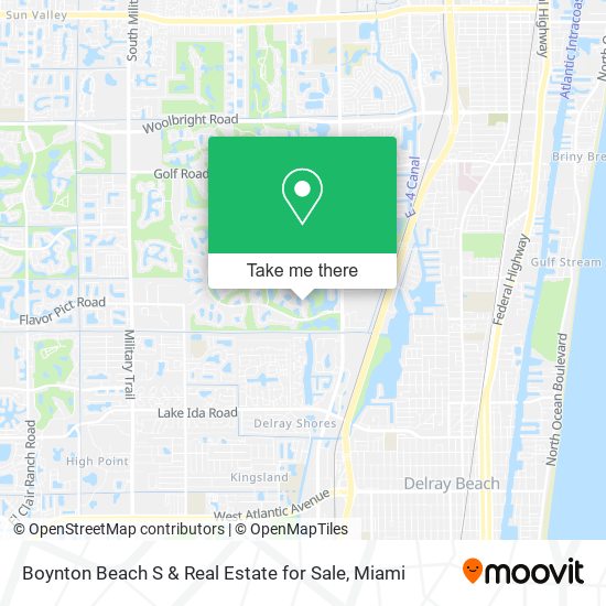 Boynton Beach S & Real Estate for Sale map