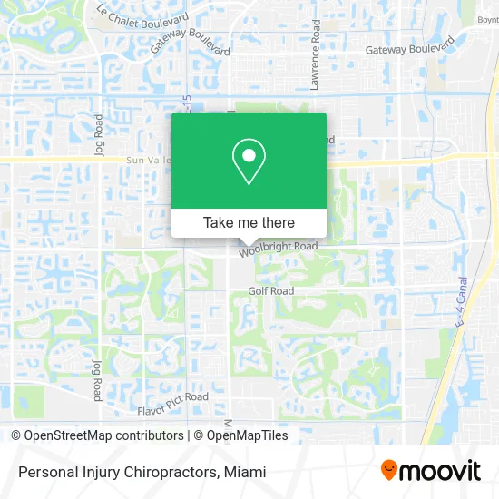 Personal Injury Chiropractors map