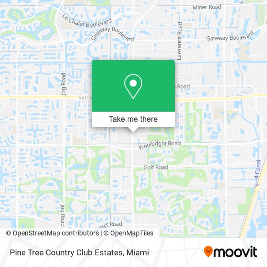 Pine Tree Country Club Estates map