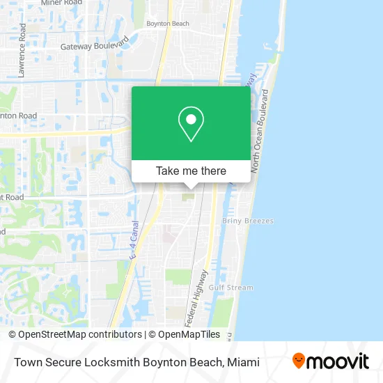 Town Secure Locksmith Boynton Beach map