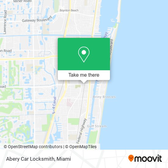 Abery Car Locksmith map