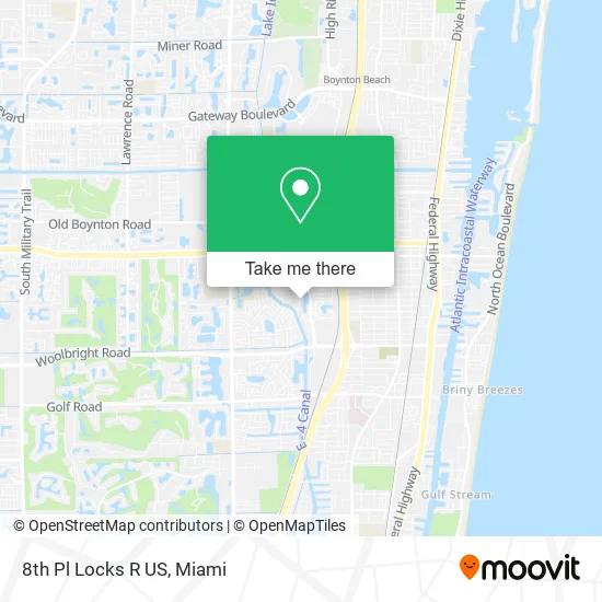 8th Pl Locks R US map