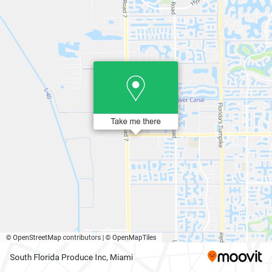 Mapa de South Florida Produce Inc