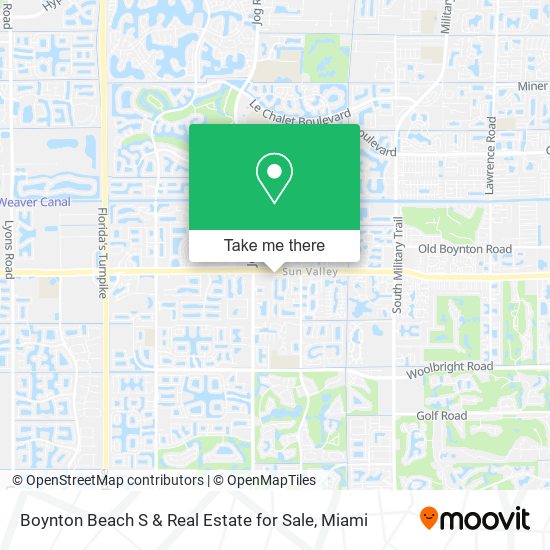 Boynton Beach S & Real Estate for Sale map