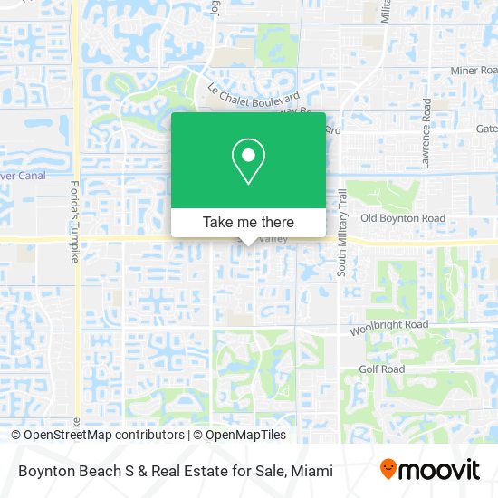 Mapa de Boynton Beach S & Real Estate for Sale