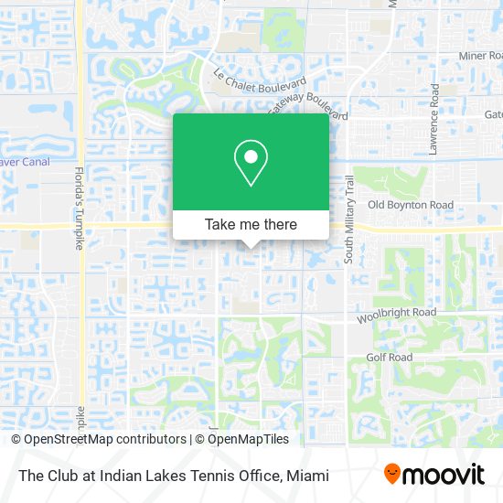 The Club at Indian Lakes Tennis Office map
