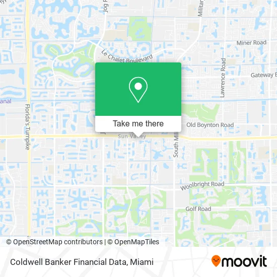 Coldwell Banker Financial Data map