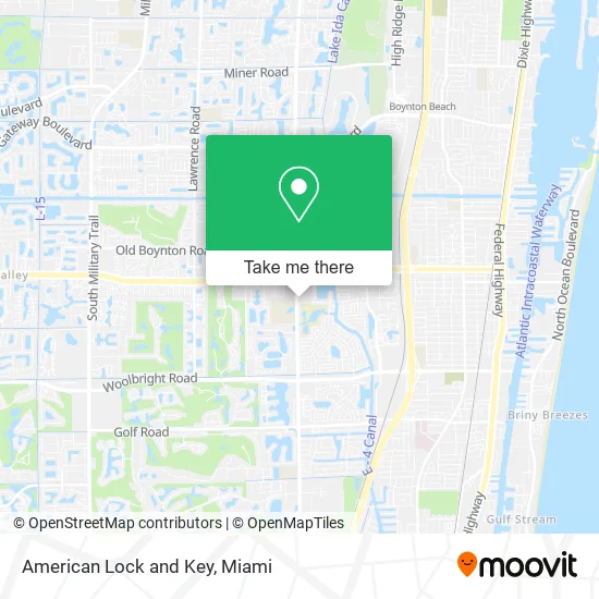 American Lock and Key map