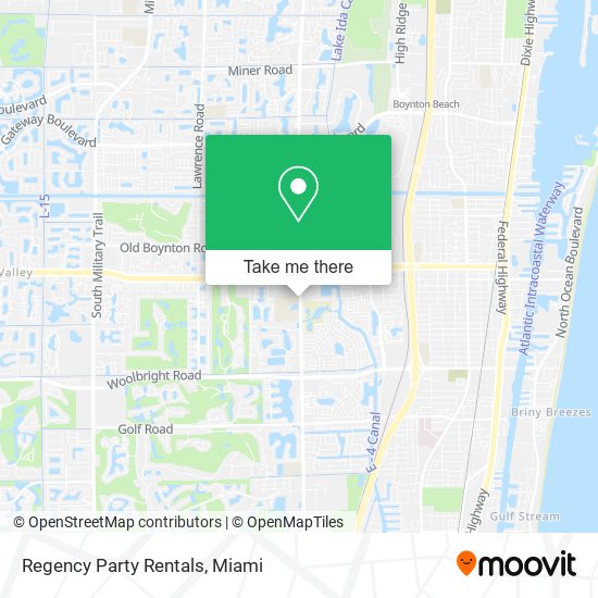 Regency Party Rentals map