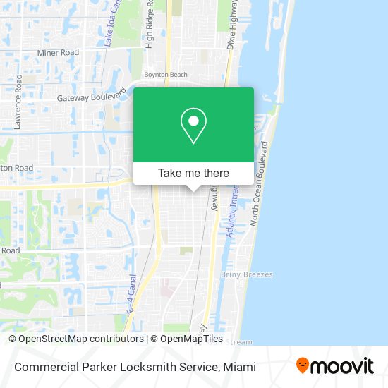 Mapa de Commercial Parker Locksmith Service