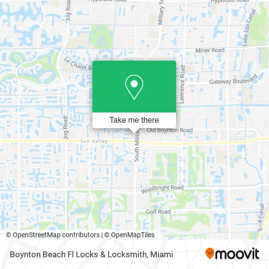 Boynton Beach Fl Locks & Locksmith map
