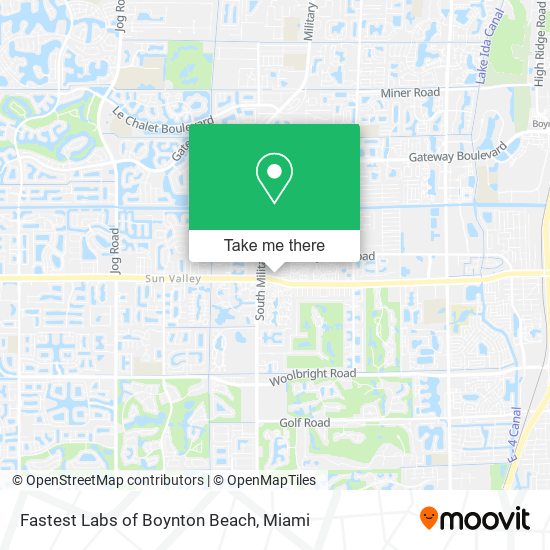 Mapa de Fastest Labs of Boynton Beach