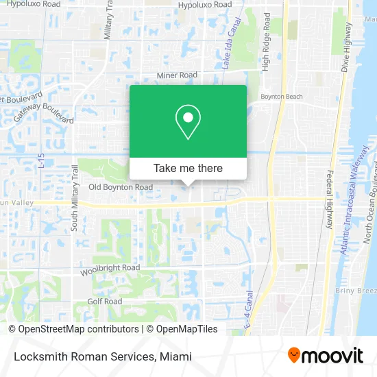 Locksmith Roman Services map