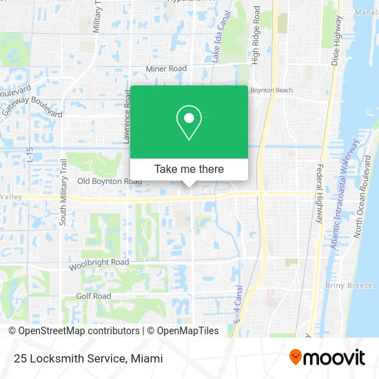 25 Locksmith Service map