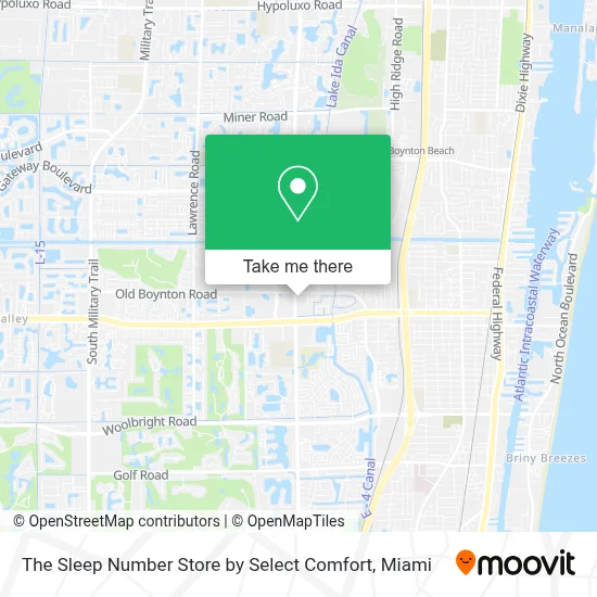 The Sleep Number Store by Select Comfort map
