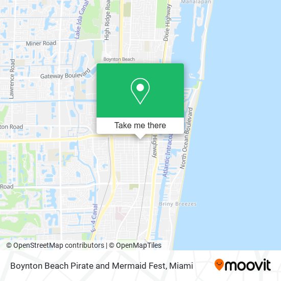 Mapa de Boynton Beach Pirate and Mermaid Fest