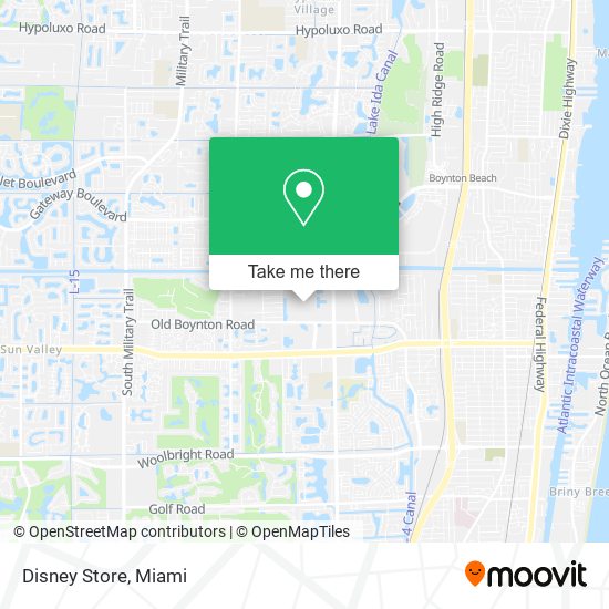 Disney Store map