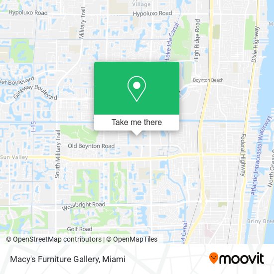 Macy's Furniture Gallery map