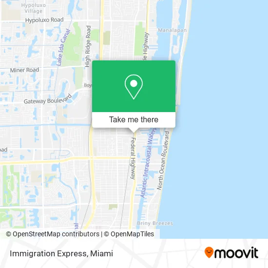 Immigration Express map