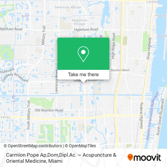 Carmion Pope Ap,Dom,Dipl.Ac. ~ Acupuncture & Oriental Medicine map