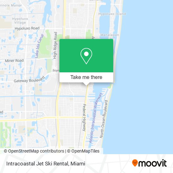 Mapa de Intracoastal Jet Ski Rental