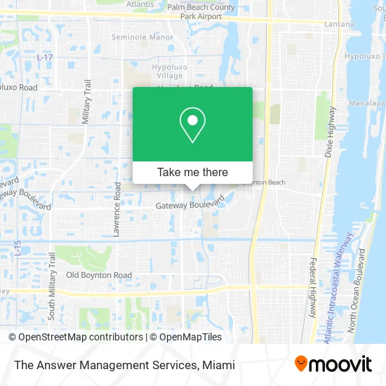 The Answer Management Services map