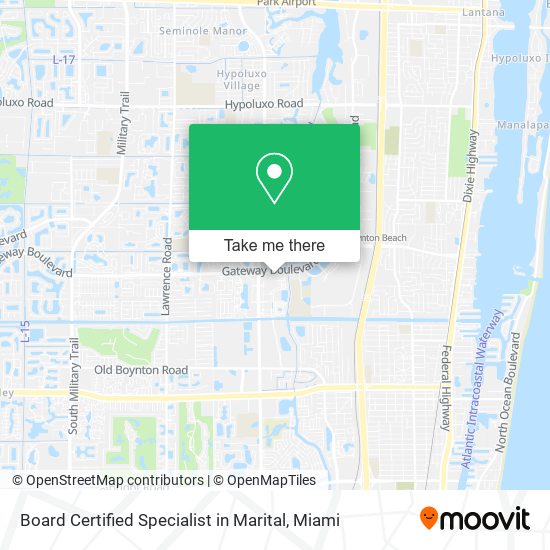 Board Certified Specialist in Marital map