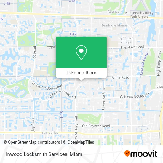 Inwood Locksmith Services map