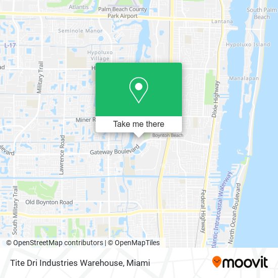 Tite Dri Industries Warehouse map