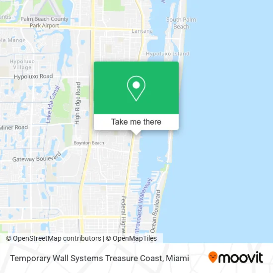 Temporary Wall Systems Treasure Coast map
