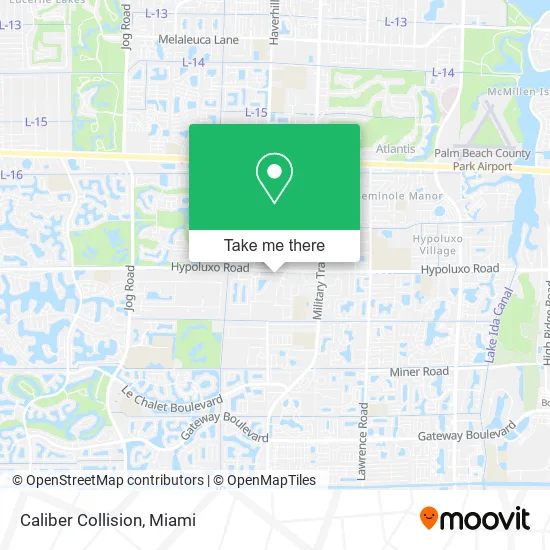 Caliber Collision map