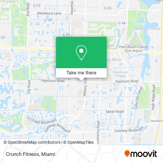 Crunch Fitness map