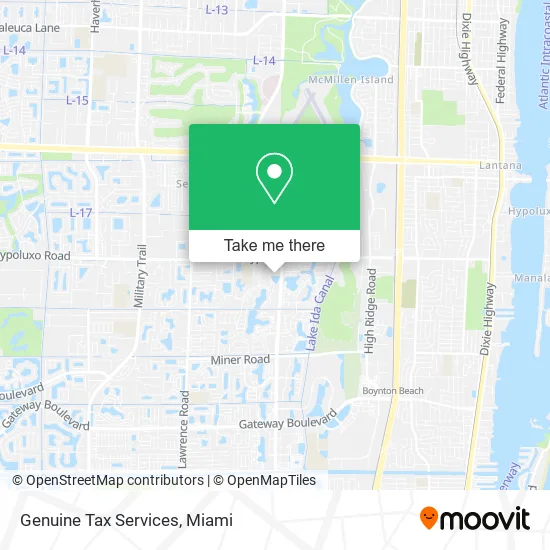 Genuine Tax Services map
