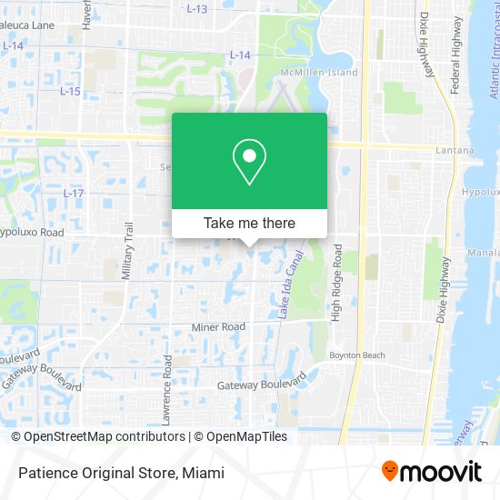 Patience Original Store map