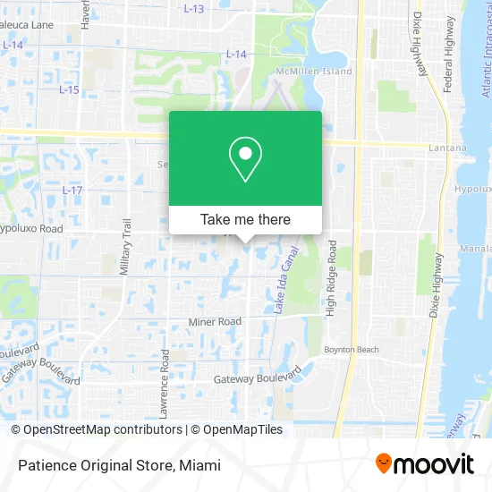 Patience Original Store map