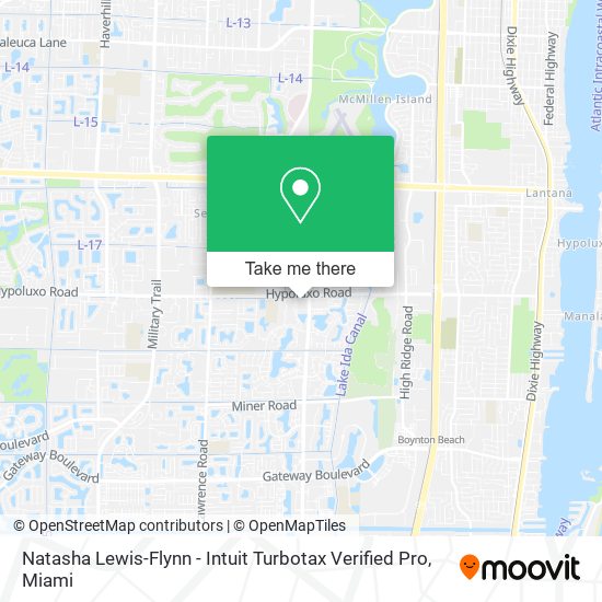 Mapa de Natasha Lewis-Flynn - Intuit Turbotax Verified Pro