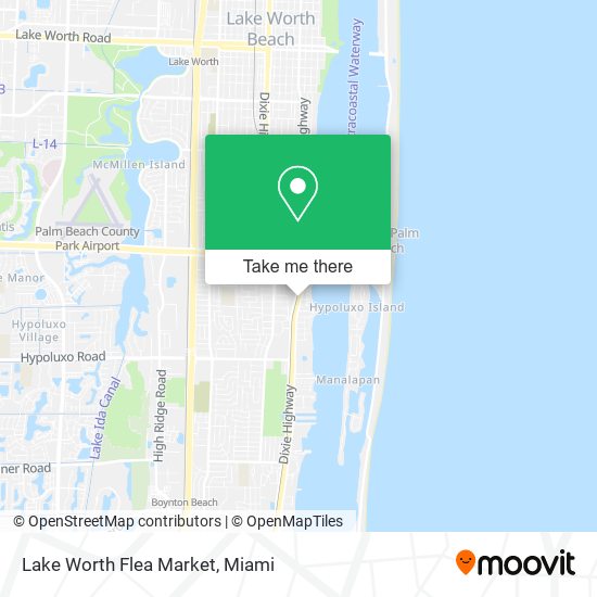 Lake Worth Flea Market map