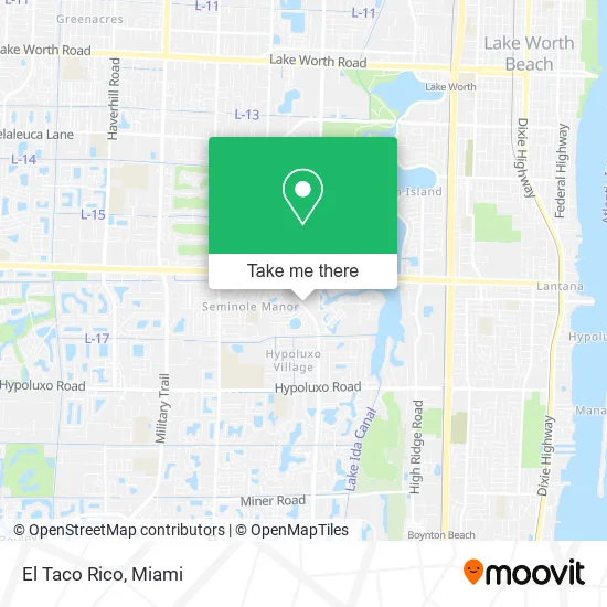 El Taco Rico map