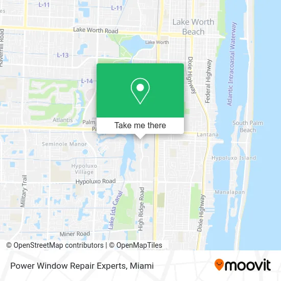 Power Window Repair Experts map