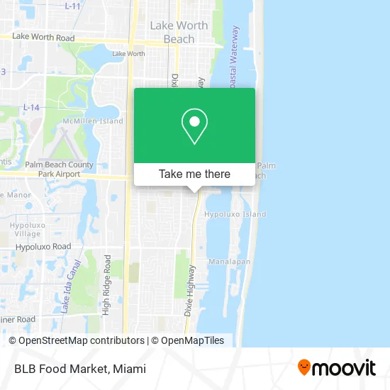 BLB Food Market map