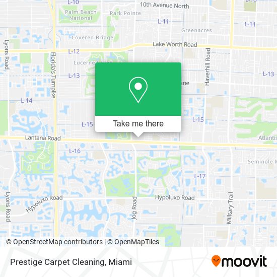 Mapa de Prestige Carpet Cleaning