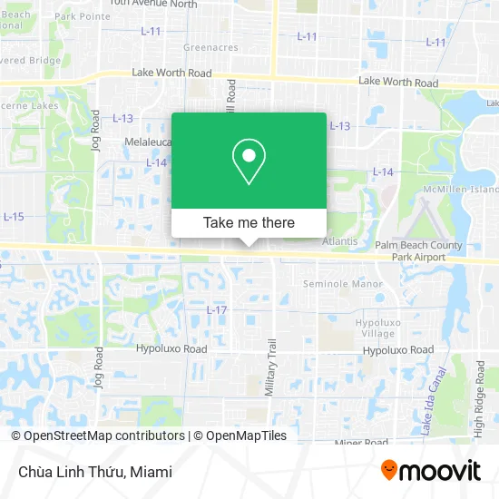 Mapa de Chùa Linh Thứu