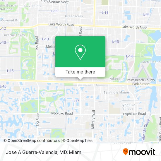 Jose A Guerra-Valencia, MD map