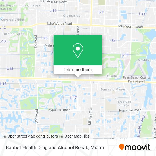 Baptist Health Drug and Alcohol Rehab map