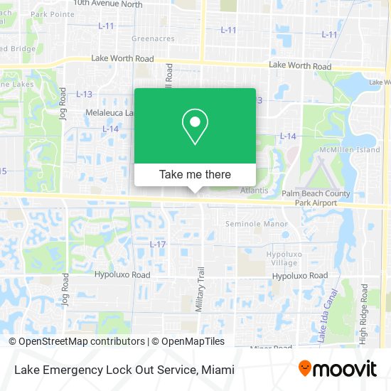 Mapa de Lake Emergency Lock Out Service