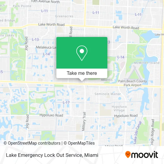 Lake Emergency Lock Out Service map