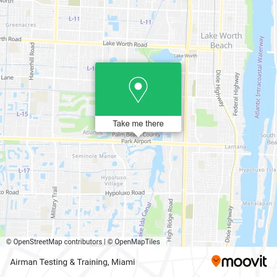 Airman Testing & Training map