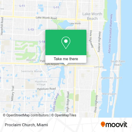 Proclaim Church map